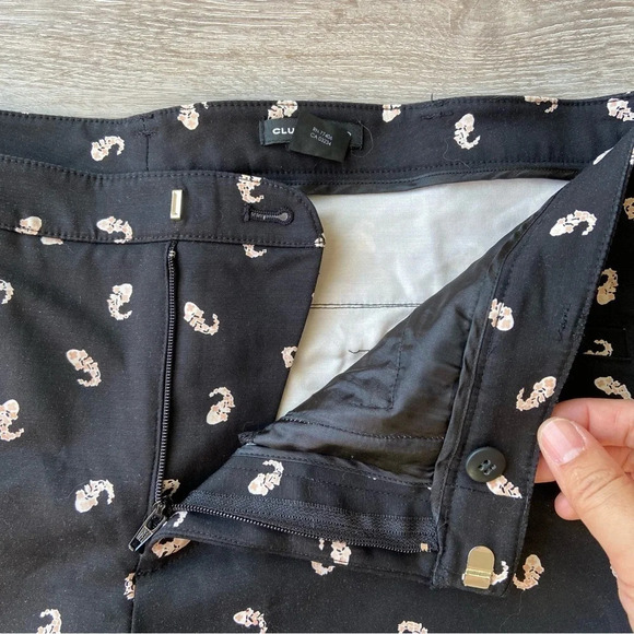 Club Monaco Animal Print Stretch Cropped Pants - Picture 8 of 13